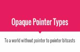Opaque Pointer Types