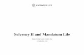 Solvency II and Mandatum Life