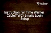 Instruction for time warner  cable(twc) emails login setup