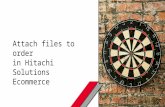 Attach files to an order in Hitachi Solutions Ecommerce