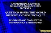 World History and Politics quiz: Finals