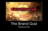 The Brand Quiz  - Chakravyuh, IIM - Ahmedabad