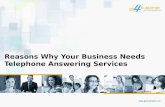 Reasons Why Your Business Needs Telephone Answering Services