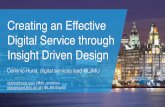 eMetrics Summit London 2016 - Creating an Effective Digital Service through Insight Driven Design