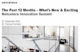 Netcetera Innovation Summit 2016: The Past 12 Months - What's New & Exciting