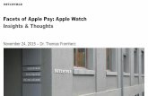 Facets of Apple Pay: Apple Watch - Insights & Thoughts