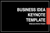 FREE Template "Business Idea" KeyNote