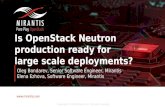 Is OpenStack Neutron production ready for large scale deployments?