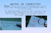 Water in Chemistry