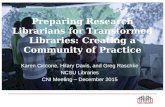 Preparing for New Roles and Transformed Libraries: Models and Implementation
