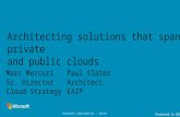 Architecting Solutions That Span Private and Public Clouds