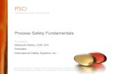 PSCI 2 presentation process safety fundamentals by Maharshi Mehta