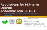 Rguhs regulations and syllabus for m.pharm pharmaceutics