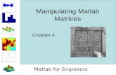 Chapter 4 - Manipulating Matlab Matrices