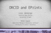 ORCID and e-prints