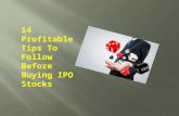 14 Profitable Tips To Follow Before Buying IPO Stocks | GetUpWise