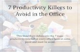 7 Productivity Killers to Avoid in the Office | Avery Eisenreich