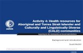Activity 4: Health resources for Aboriginal and Torres Strait Islander and Culturally and Linguistically Diverse (CALD) communities