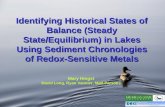 Indentifying Redox Steady States In Lake Sediments