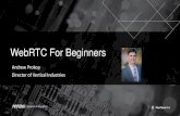 WebRTC for Beginners Webinar Slides