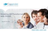 Modelling QA Transformation with Prime