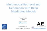 Multi modal retrieval and generation with deep distributed models