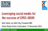 Leveraging social media for CPEC & OBOR by Wali Zahid