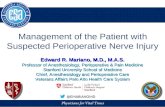 Management of the patient with suspected perioperative nerve injury