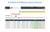 Clickbank affiliate sales! review