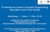 Professional career oriented engineering education and CDIO model