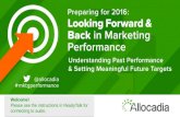 Allocadia Webinar: Looking Forward & Back in Marketing Performance