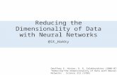 Reducing the dimensionality of data with neural networks
