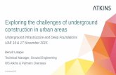 151111 Exploring the challenges of underground construction in urban areas_Benoit Latapie