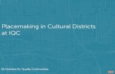 Placemaking in Cultural Districts