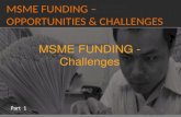 Msme Funding – Opportunities & Challenges (Part 6)