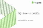 SQL Access to NoSQL