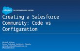 Creating a Salesforce Community: Code vs Configuration
