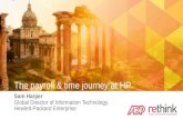 The Payroll & Time Journey at HP