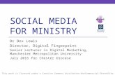 Social Media for Ministry, Chester Diocese, July 2016