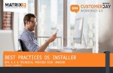 Matrix42 Customer Day 2016 UEM Best Practices OS Installer