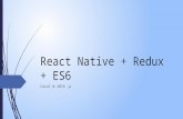 React Native + Redux + ES6