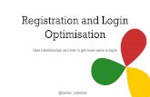 CRO for Registration and Login - Conversion World Presentation