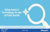 Using Search Techniques to Win at Paid Social