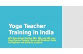 Yoga teacher Training in India with AYM Yoga School