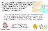 INTI2016 161124 Intelligencia territorial para la recuperacion de las dinamicas socio-productivas de la sub-region de Lengupá, Boyaca, Colombia