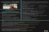 Cameron Rhodes - Resume