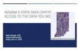 Indiana State Data Center:  Access to the Data You Need