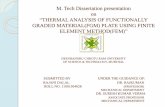Thermal analysis of FGM plates using FEM method