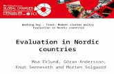 TCI 2016 Evaluation in Nordic Countries