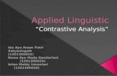 Applied linguistic: Contrastive Analysis
